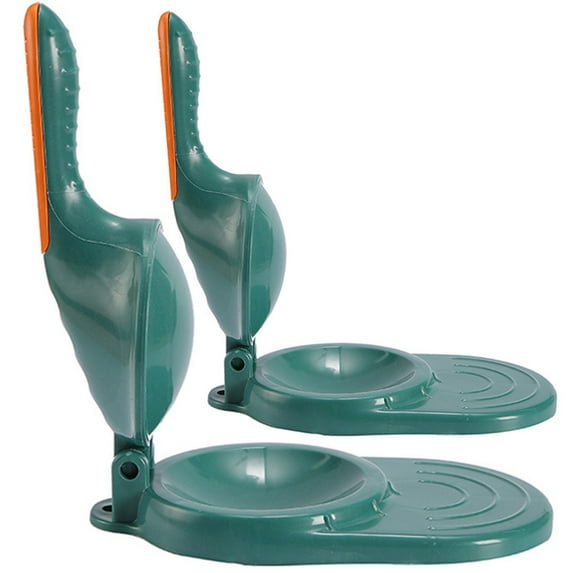 STRANDCHIC 2Pcs Household Dumpling Maker Green Ergonomic Handle Manual Dough Press Tool