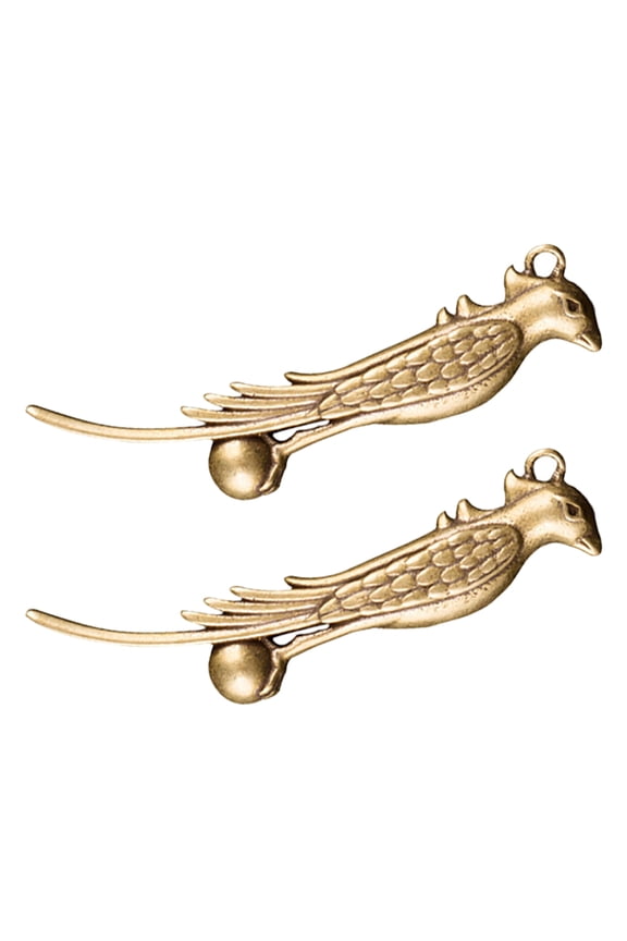 2Pcs Creative Copper Pendant Car Key Hanger Retro Design for Collectors and Friends