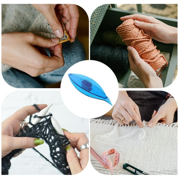 STRANDCHIC 2pcs Lace Making Kit Plastic Blue Handicrafts for Artists and Hobbyists