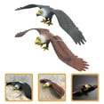 thumbnail image 1 of STRANDCHIC 2Pcs Assorted Color Realistic Eagle Model Decor Figurines with Hanging Rope, 1 of 8