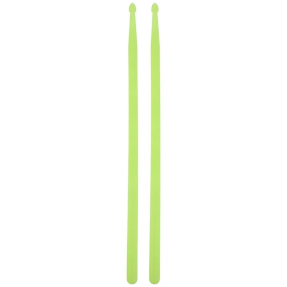 STRANDCHIC 2Pcs Green Glow Drum Sticks with LED Light Up Nylon Material Durable for Live Performance