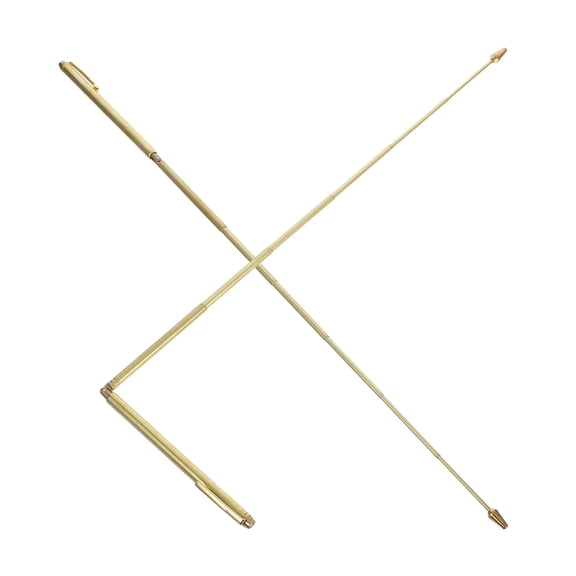 STRANDCHIC Copper Alloy Dowsing Rods Set, 2Pcs Portable Divining L Rods in , Ideal for Back to School and Outdoor Use