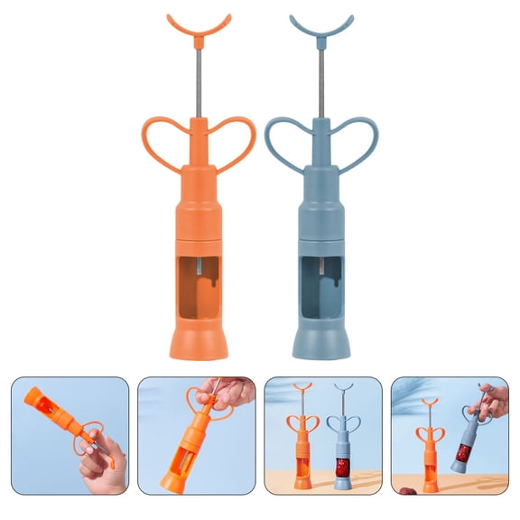 STRANDCHIC Cherry Pitter Core Remover Tool Set, 2 Pieces in Assorted Colors, Easy to Use Kitchen Gadget for Cherry and Jujube Pitting