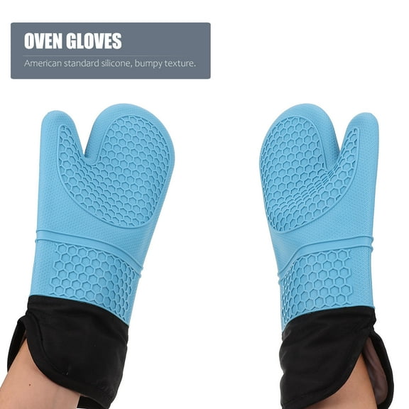 STRANDCHIC 2-Pack Oven Mitts with Non- Grip for Safe Cooking and Baking