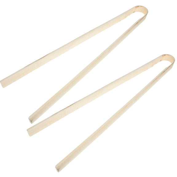 STRANDCHIC 2Pcs Bamboo Garbage Grabber with Comfortable Handle Khaki Trash Gripper for Home
