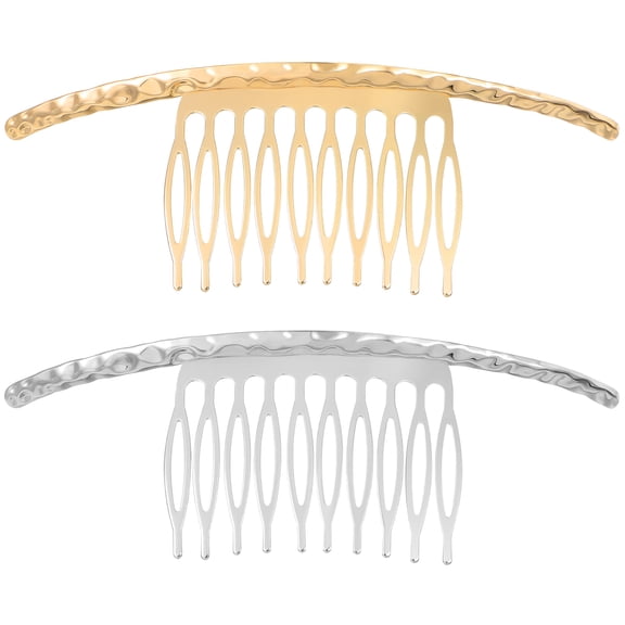 STRANDCHIC 2Pcs Hair Clip Combs for Women Alloy Side Hair Hairpin Daily Wear