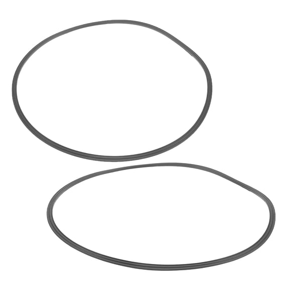 STRANDCHIC 2Pcs Rubber Rings for Bar Stool Floor Protectors Noise Reducing Black Anti Friction