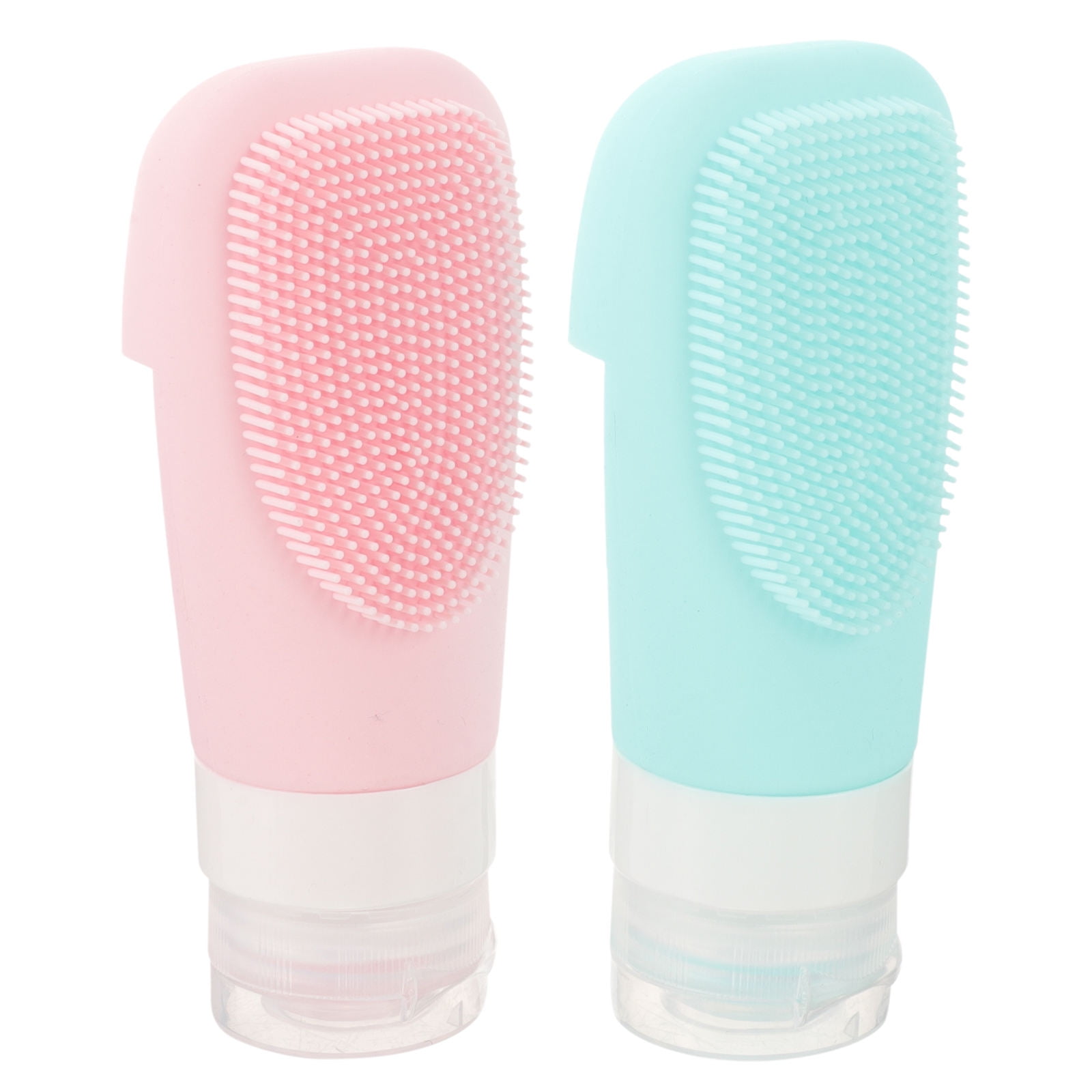 STRANDCHIC 2Pcs Refillable Empty Lotion Bottles Travel Shampoo Bottles Leak Proof Squeeze Bottle 60ml For Travelers