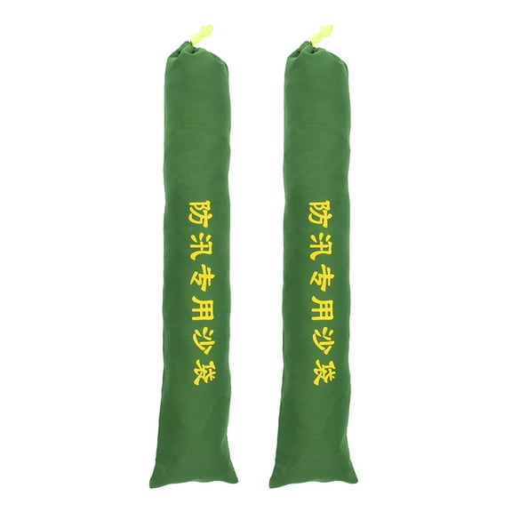 STRANDCHIC 2Pcs Garage Door Flood Barrier Canvas Sandbags Water Absorbent Flood Prevention Barrier