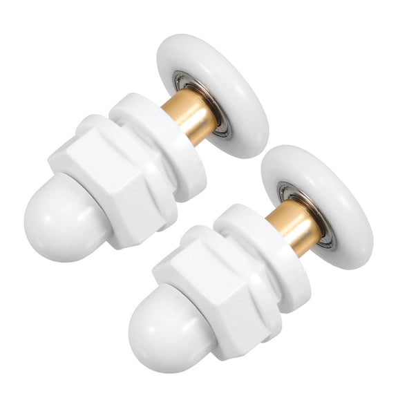 STRANDCHIC Sliding Door Rollers for Bathroom Doors, Nylon Sliding Roller Replacement, 2 Pieces, and Smooth