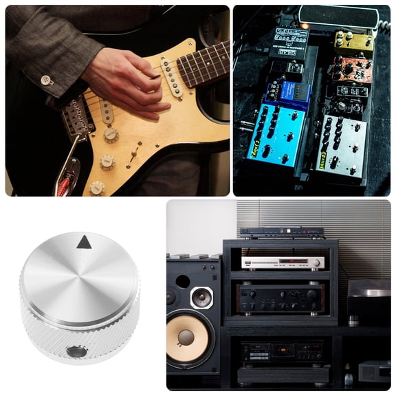 STRANDCHIC Set of 2 Aluminum Alloy Volume Control Knobs for Guitar Amplifiers and Speakers