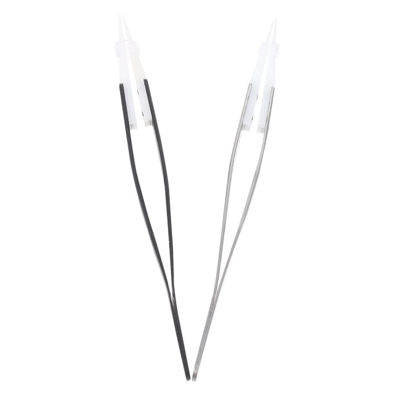 STRANDCHIC 2-Pack Straight Ceramic Tweezers for Electronics Repair with Tips, Ideal for Technicians and Precision Work