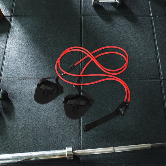 STRANDCHIC Swimming Resistance Band Red Tpr PP Nylon for Enhanced Technique and Strength 2Pcs