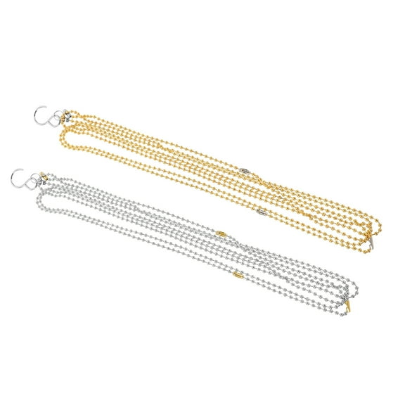 STRANDCHIC 2Pcs Tennis Net Measuring Tool Copper Chain For Sports Officials