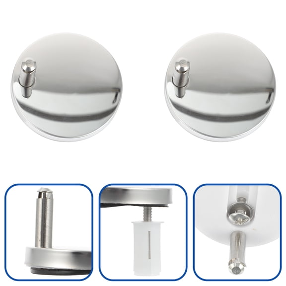 STRANDCHIC 2-Pack Toilet Seat Hinge Screws in Metal and Plastic for Quick and Easy Toilet Seat Repair Replacement