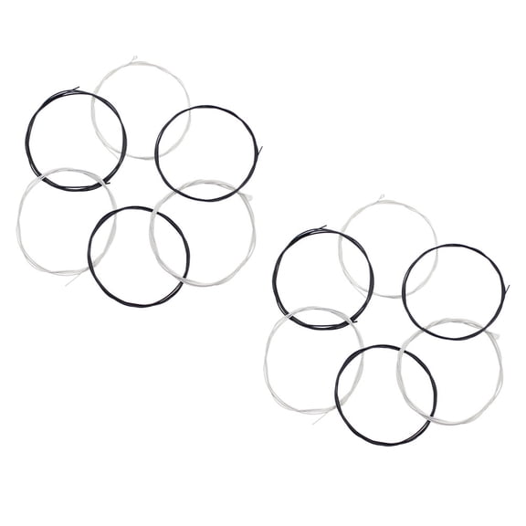 STRANDCHIC 2 Sets Classical Guitar Nylon Alloy Strings Kit Black Replacement for Acoustic Guitar Players