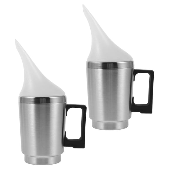 STRANDCHIC 2Pcs Car Headlight Repair Cup Shaped Plastic Stainless Steel for Automotive Maintenance