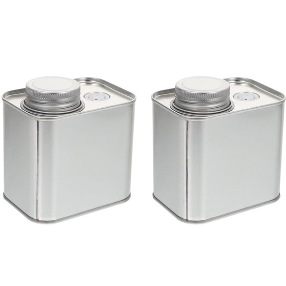 STRANDCHIC 2Pcs Coffee Station Organizer for Countertop Plated Silver Vacuum Sealed Coffee and Tea Canisters