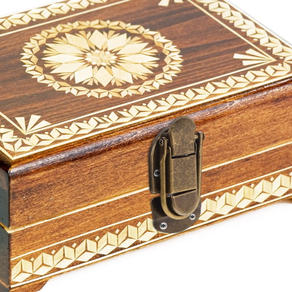 STRANDCHIC Zinc Alloy Box Latch Set, Coffee Color, Versatile Craft Hardware, 2 Pieces for Projects and Storage Boxes