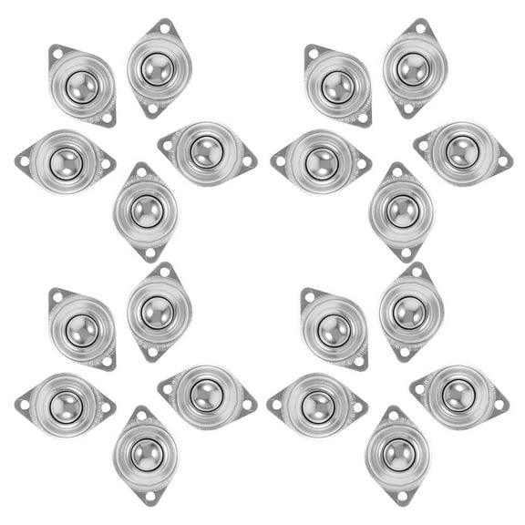 STRANDCHIC 30Pcs Low Profile Ball Casters for Furniture Swivel Wheels Carbon Steel Durable Office Replacement