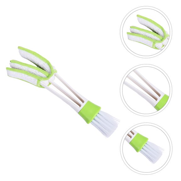 STRANDCHIC 3-Piece Car Cleaning Brush Set Double-Ended Microfiber Detail Brushes for Interior and Dashboard