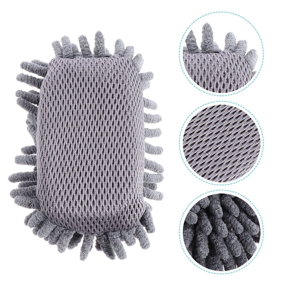 STRANDCHIC 3Pcs Chenille Classroom Essentials Board Cleaner Whiteboard Eraser Grey