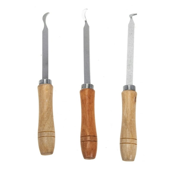 STRANDCHIC 3Pcs Efficient Range Hood Cleaning Tool Stainless Steel and Wood