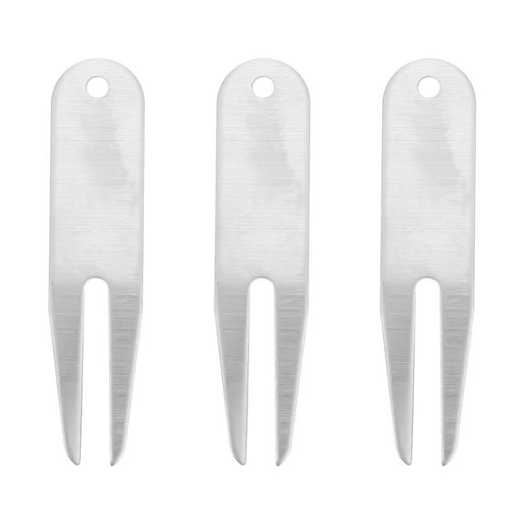 STRANDCHIC 3-Piece Golf Divot Repair Tool Set with Metal Pitch Mark Fixer Multi-Function Green Accessories