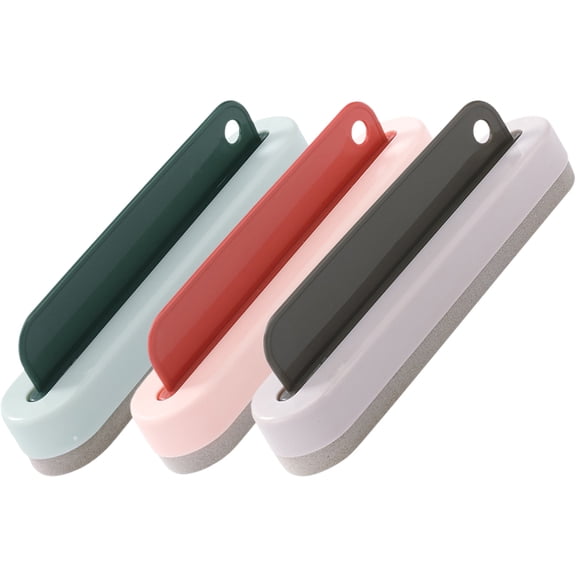 STRANDCHIC 3Pcs Window Scraper Brush in Assorted Colors Ideal for Kitchen Bathroom and Car Window Use