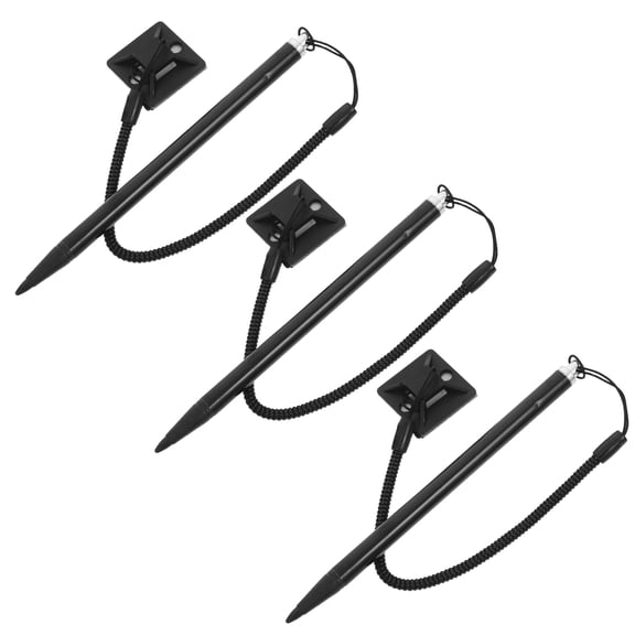 STRANDCHIC Precision Resistive Screen Stylus Pen Black for Home Use 3Pcs