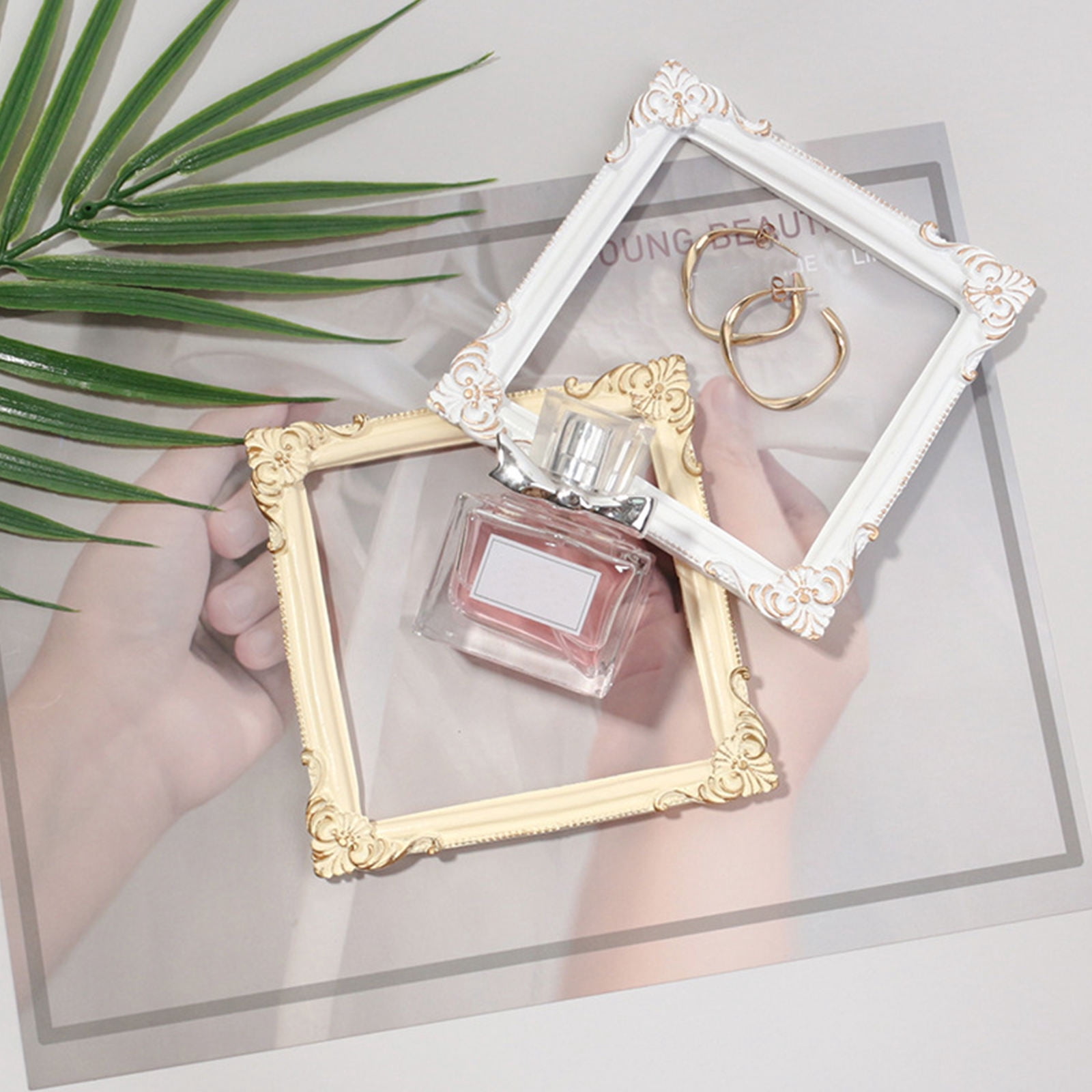 Strand Guide Frame STRANDCHIC 3Pcs Vintage Resin Photo Frame Props Decorative Jewelry ...
