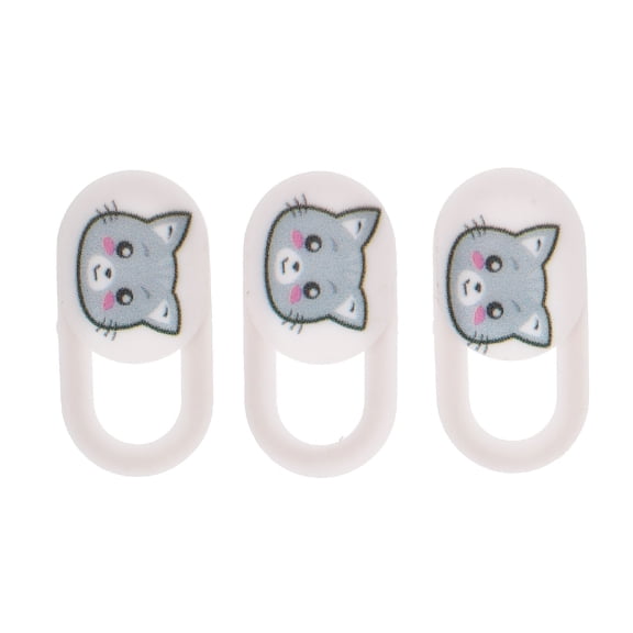 STRANDCHIC 3-Pack White Privacy Covers for Laptop Phone Tablet Webcam, and Easy to Install Webcam Blocker