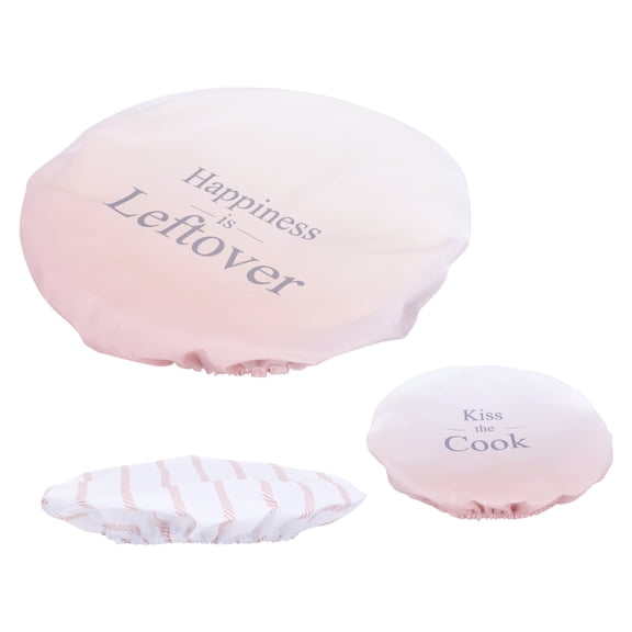 STRANDCHIC 3Pcs Elastic Stretch Cloth Bowl Covers Reusable Food Preservation Kitchen Accessories