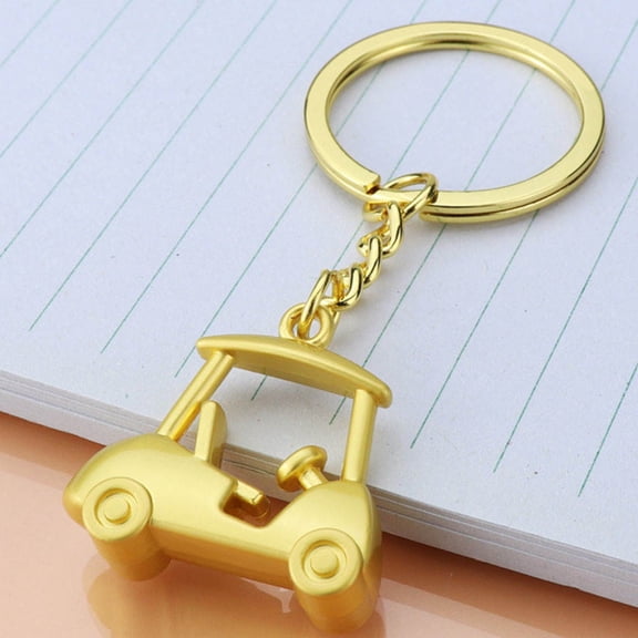 STRANDCHIC 3pcs Golf Cart Keychains Metal Golfing Accessories Handicrafts for Golf
