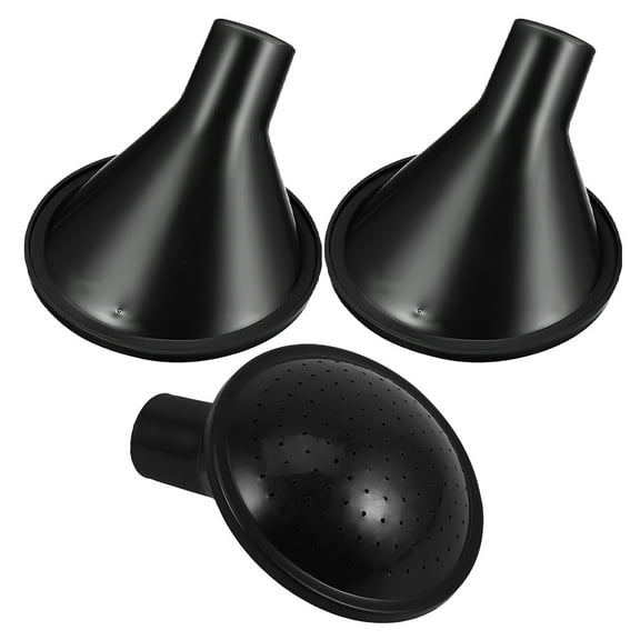 STRANDCHIC 3-Pack Black Plastic Spray Nozzles Replacement for Watering Cans Garden Hose Accessories