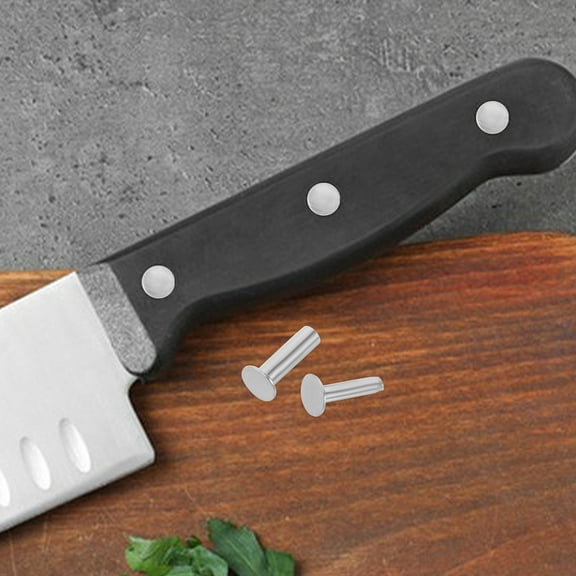 STRANDCHIC Silver Stainless Rivet and Bolt, Handle Fixing, DIY Kitchen, 4Pairs