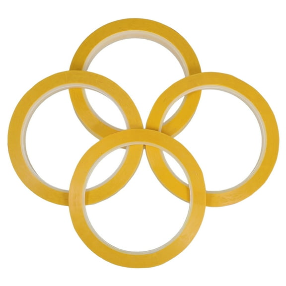 STRANDCHIC Whiteboard Accessory Tape Yellow PET Household Craft Labeling 4 Rolls