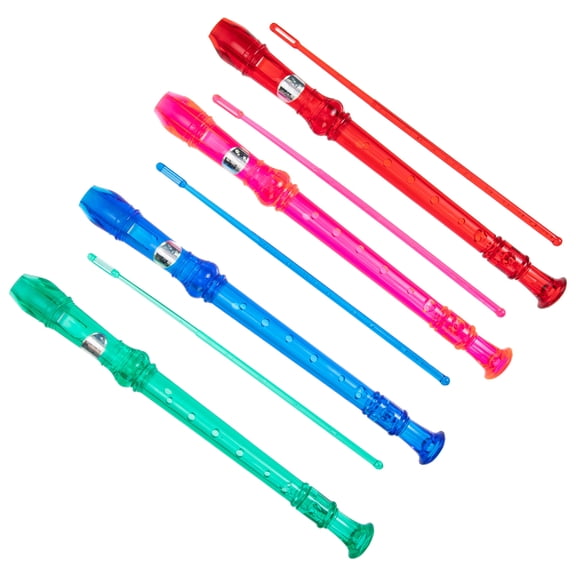 STRANDCHIC 4Sets Resin Clarinet Instrument 8 Hole Beginner Friendly with Clear Sound and Sturdy Design