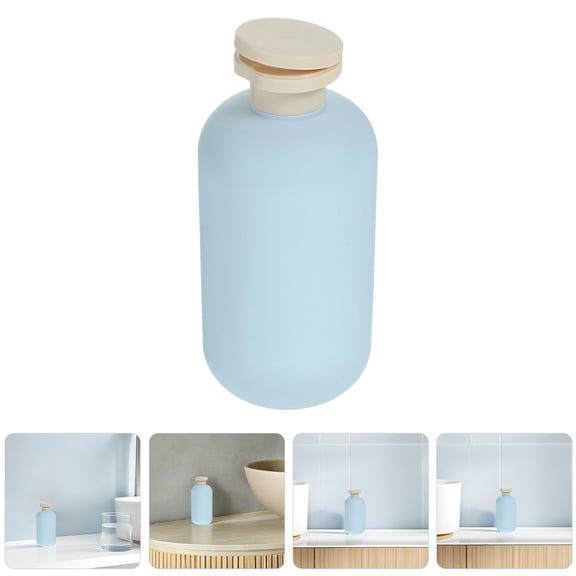 STRANDCHIC 4-Pack Small Travel Containers for Lotion Samples Sky Leakproof Plastic Bottles Portable and Reusable