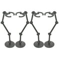 thumbnail image 1 of STRANDCHIC Black Adjustable Plastic Action Figure Display Stand for Home Collectibles 4 Pieces Set, 1 of 8