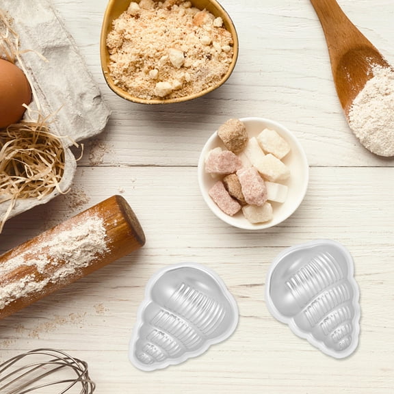 STRANDCHIC 4Pcs Silver Metal Bath Bomb Mold for DIY Baking with Smooth Surface and Fine Workmanship