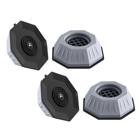 STRANDCHIC 4-Pack Grey Anti-Skid Pads for Washing Machines, Refrigerators, Furniture - Non- Protective Accessories