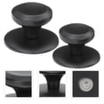 thumbnail image 1 of STRANDCHIC 4Pcs Wear Resistant Black Lid Knobs for Pot and Pan Covers Convenient Kitchen Lid Handles, 1 of 7