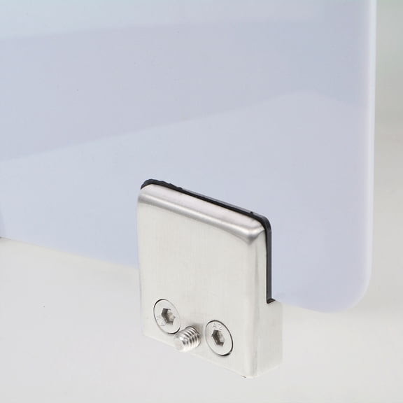 STRANDCHIC 4Pcs Practical Stainless Steel Glass Fixing Clips for Balustrade Stable Installation