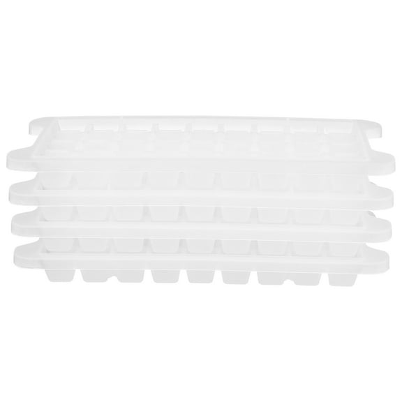 STRANDCHIC 4-Piece Transparent Ice Mold with Easy Push Bottom and Lid for Fresh Ice Storage