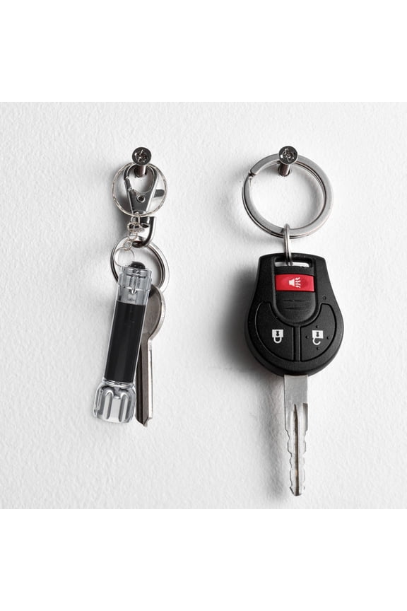 4Pcs Keychain Flashlight LED Aluminum Alloy Black Compact Design