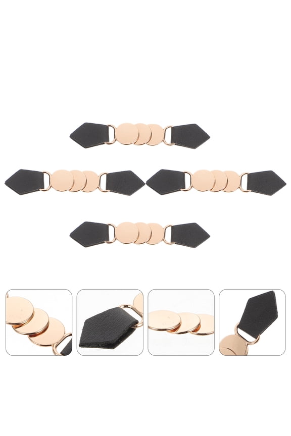 4Pcs Metal and Artificial Toggle Buckles Black Coat Fastener Buttons for Windbreaker and Duffle