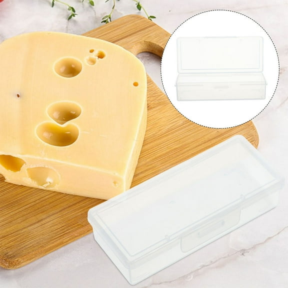 STRANDCHIC 4Pcs Shredded Cheese Container for Refrigerator Rectangular Reusable Plastic Airtight Seal Food Storage