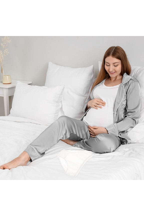 4-Pack White Cotton Disposable Underwear Breathable Soft Briefs for Pregnant Women and Postpartum Care