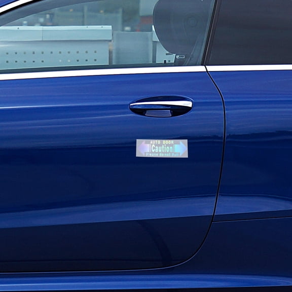 STRANDCHIC 4-Pack Car Door Handle Stickers Vinyl Decals Scratch Warning Decals for Vehicle Exterior